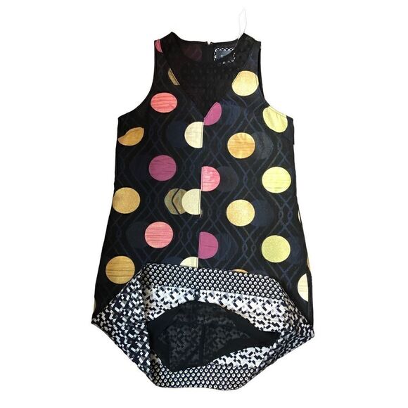 ANTHROPOLOGIE Maeve Retro Tilde Jacquard Mixed Media Dress Size S NWT - Picture 7 of 16